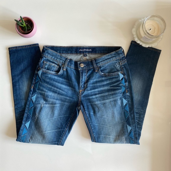 Driftwood Cropped Distressed Jeans - Picture 1 of 9